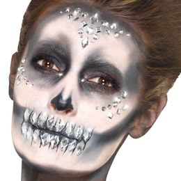 Face Jewels Pääkallo Hopea