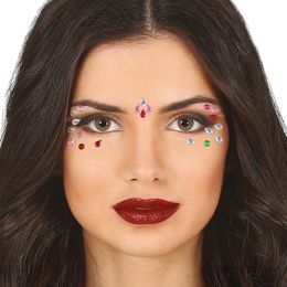 Face Jewels Flerfärgad