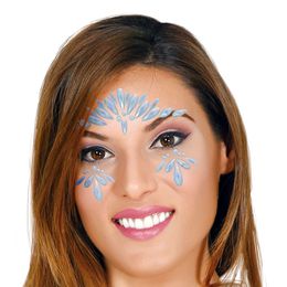 Face Jewels Glow in the Dark Sølv