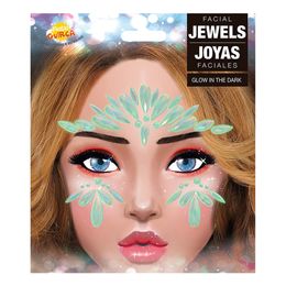 Lysbildefremvisning - Face Jewels Glow in the Dark Sølv
