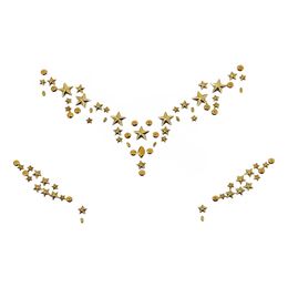 Lysbildefremvisning - Face Jewels med Guldstjerner