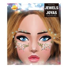 Diaesitys - Face Jewels Silver Stars