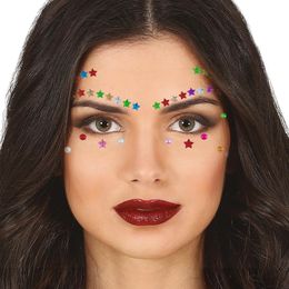 Face Jewels Stjärnor Flerfärgad