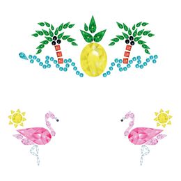 Lysbildefremvisning - Face Jewels Tropisk