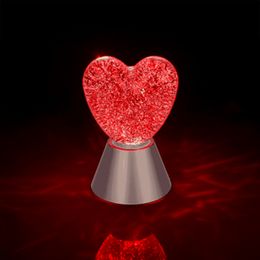 Diaesitys - Väriä vaihtava Kimalteleva Sydänlamppu