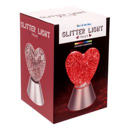 Diaesitys - Väriä vaihtava Kimalteleva Sydänlamppu