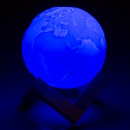 Bildspel - Färgskiftande LED-Lampa Jorden