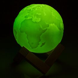 Bildspel - Färgskiftande LED-Lampa Jorden