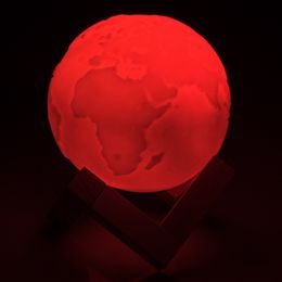 Bildspel - Färgskiftande LED-Lampa Jorden