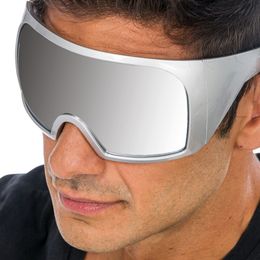 Bildspel - Festivalglasögon Silver med Spegelglas