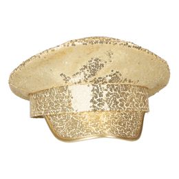 Diaesitys - Paljettikapteeninlippis Kulta