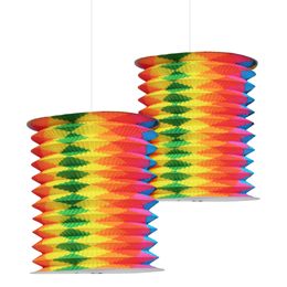 Festlyktor Dragspel Flerfärgade