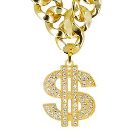 Bildspel - Fet Guldkedja med Dollartecken