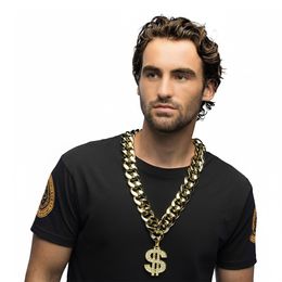 Bildspel - Fet Guldkedja med Dollartecken