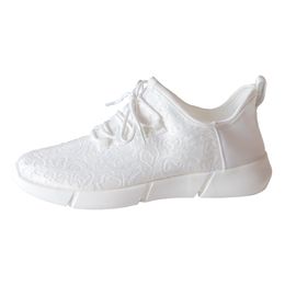 Lysbildefremvisning - Fiberoptiske LED Sko Hvide