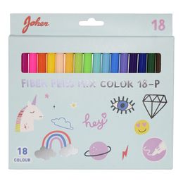 Fiberpennor Blandade Färger