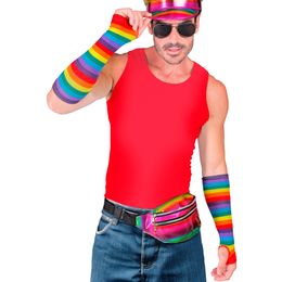 Lysbildefremvisning - Fingerløse hansker i regnbuefarger