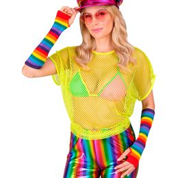 Lysbildefremvisning - Fingerløse hansker i regnbuefarger