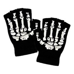 Fingerlösa Skelettvantar