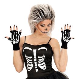 Bildspel - Fingerlösa Skelettvantar