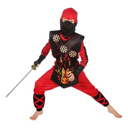 Diaesitys - Fire Ninja Lasten Naamiaisasu