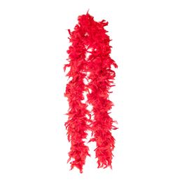 Fjærboa Deluxe Rød