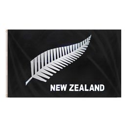 Flagga Nya Zeeland Silverfjäder