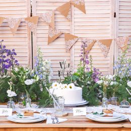 Bildspel - Vimpelgirlang Natur med Mönster