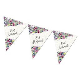 Vimpelgirlander Blomster Eid Mubarak