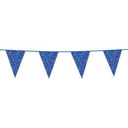 Vimpelgirlander Glitter Blå