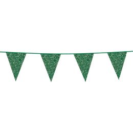 Vimpelgirlang Glitter Grön