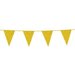 Vimpelgirlang Guld Glitter
