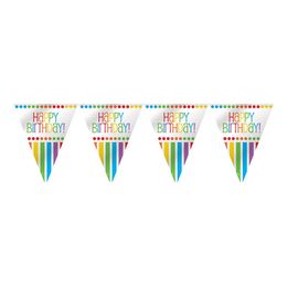 Vimpelgirlang Happy Birthday Rainbow