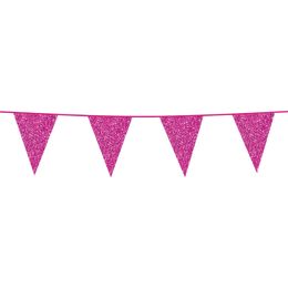 Vimpelguirlande Hot Pink Glitter
