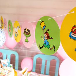 Bildspel - Vimpelgirlang Pippi Långstrump