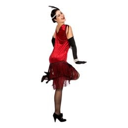 Lysbildefremvisning - Flapper Kjole Charleston Ruby Karnevalskostyme