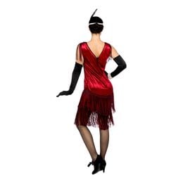 Lysbildefremvisning - Flapper Kjole Charleston Ruby Karnevalskostyme
