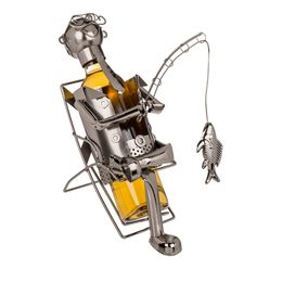 Bildspel - Flaskhållare i Metall Fiskare