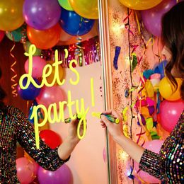 Bildspel - Flytande Kritpenna Gul