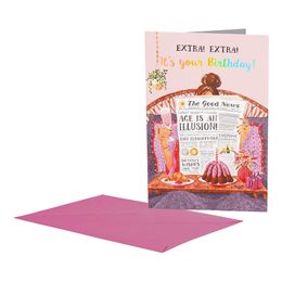 Bildspel - Födelsedagskort Birthday Newspaper