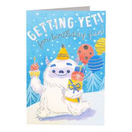 Födelsedagskort Yeti Birthday