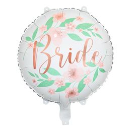 Lysbildefremvisning - Folieballon Bride med Blomster