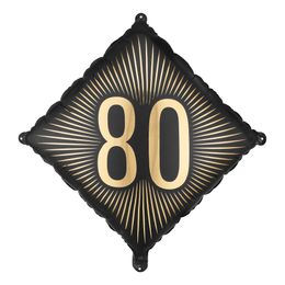 Folieballong 80 Svart/Gull