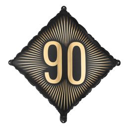 Folieballong 90 Svart/Gull