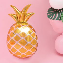 Bildspel - Folieballong Ananas Guld