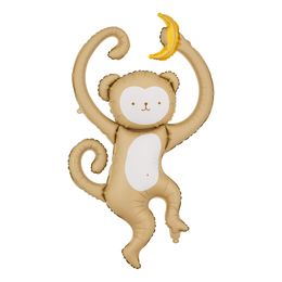 Folieballong Apa med Banan
