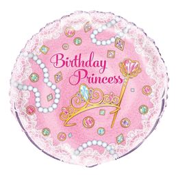 Folieballong Birthday Princess