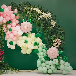 Diaesitys - Folioilmapallo Kukka Vaaleanpunainen