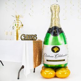 Bildspel - Folieballong Champagneflaska AirLoonz