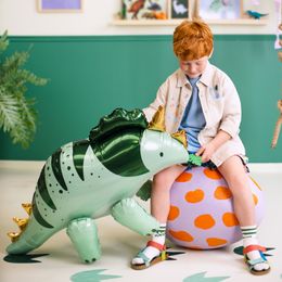 Bildspel - Folieballong Dinosaurie Grön